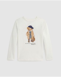 Polo Ralph Lauren - Polo Bear Cotton Jersey Long-Sleeve Tee - Babies-Kids