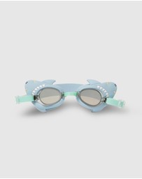 Sunnylife - Salty the Shark Mini Swim Goggles Aqua - Kids