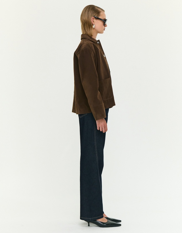 Staple the Label - Indi Faux Suede Barn Jacket