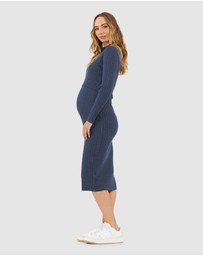 Ripe Maternity - Nella Rib Nursing Knit Dress