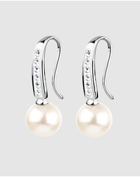 Elli Jewelry - Earrings Hanger Short with Pearls Crystals 925 Sterling Silver