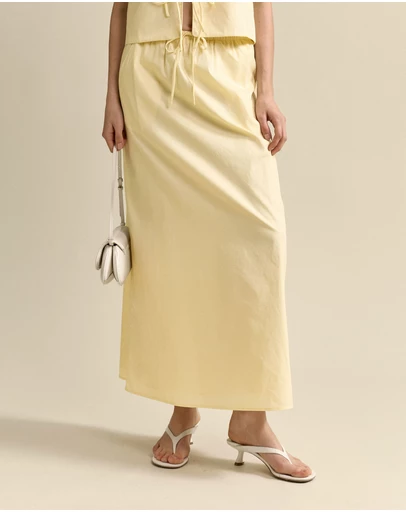 MVN - Drawstring Maxi Skirt