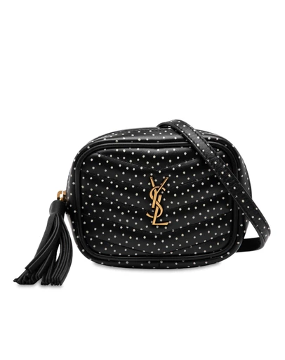Pre-Loved by Azura Reborn - Pre-Loved Baby Quilted Chevron Calfskin Monogram Polka Dot Lou Camera Bag
