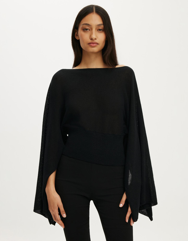 Cotton On - Breezy Cape Knit Top