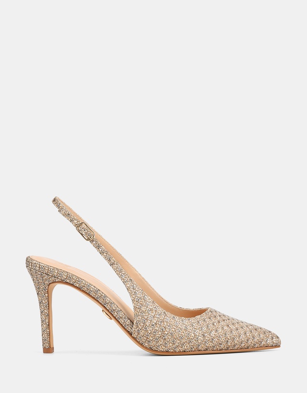 Wittner - Riker Metallic Lurex Slingbacks