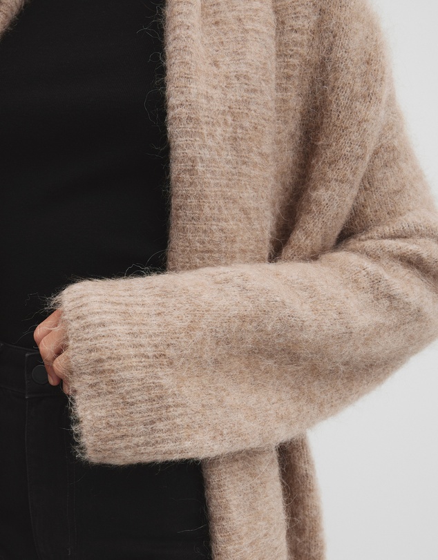 Country Road - Fluffy Longline Cardigan