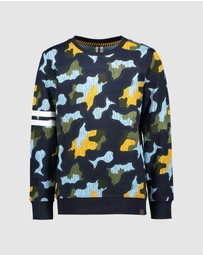 B.Nosy - Crewneck Camo Jumper - Kids-Teens
