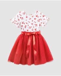 Designer Kidz - Alyssa Floral S/S Tutu Dress