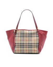 Pre-Loved by Azura Reborn - Pre-Loved Small Haymarket Check Canvas and Leather Canterbury Tote