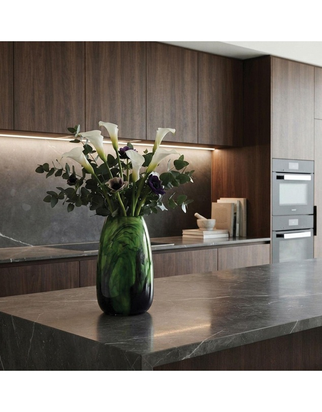 Urban Attitude - Urban Attitude RACH Large Vase Height 25.5cm, Width 17cm, Opening 6cm x 9cm - Sage Mist