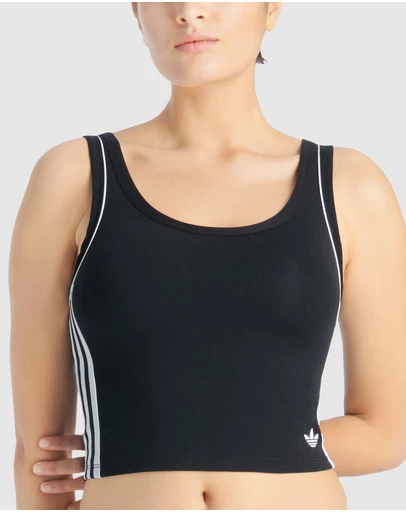 adidas Originals - Adicolor Comfort Flex Cotton Padded Cami Crop Top