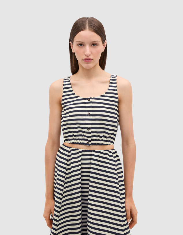 Seed Heritage - Stripe Cropped Top