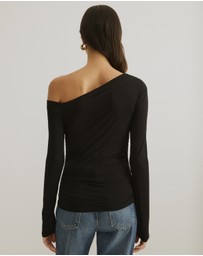 Atmos&Here - Cold Shoulder Bamboo Top