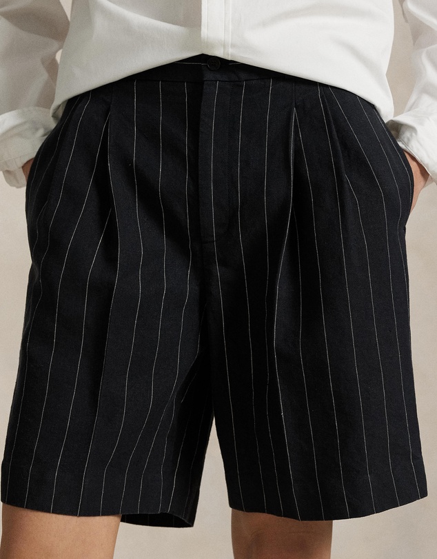 Polo Ralph Lauren - Long Pinstripe Hemp Shorts
