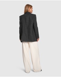 Belle & Bloom - Big Brother Talk Wool Blend Blazer
