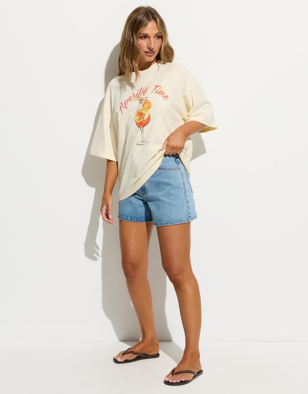 Dazie - Aperitif Time Oversized Graphic Tee