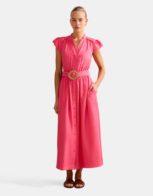 Forever New - Serafina Scallop Edge Midi Dress