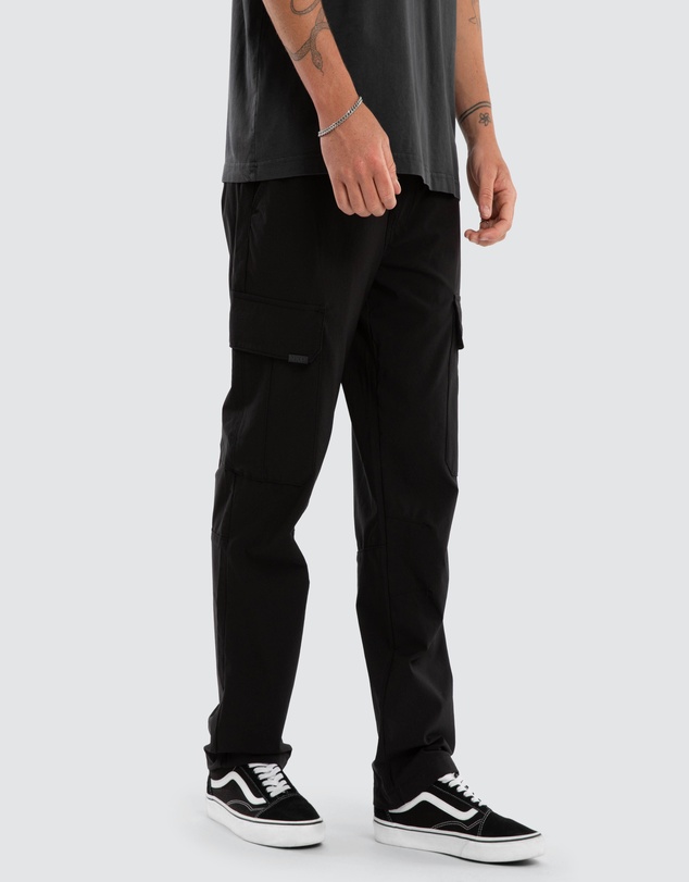 Nena & Pasadena - Delta Elastic Waist Nylon Cargo Pant