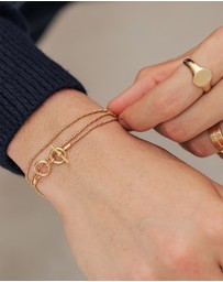 Kuzzoi - ICONIC EXCLUSIVE - Bracelet Men Rope Chain in 925 Sterling Silver Gold Plated