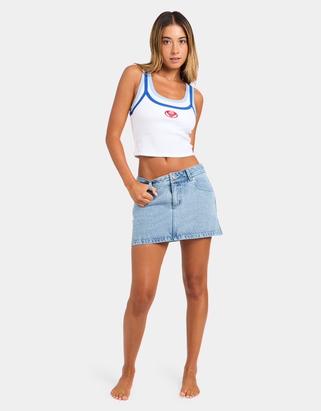 Roxy - Womens Backslider Bleach Denim Skirt