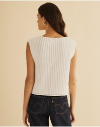 Atmos&Here - Pia Open Knit Vest