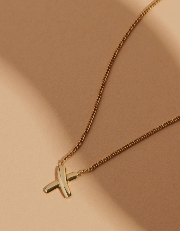 Najo - Bisous Yellow Gold Necklace (45cm+ext)