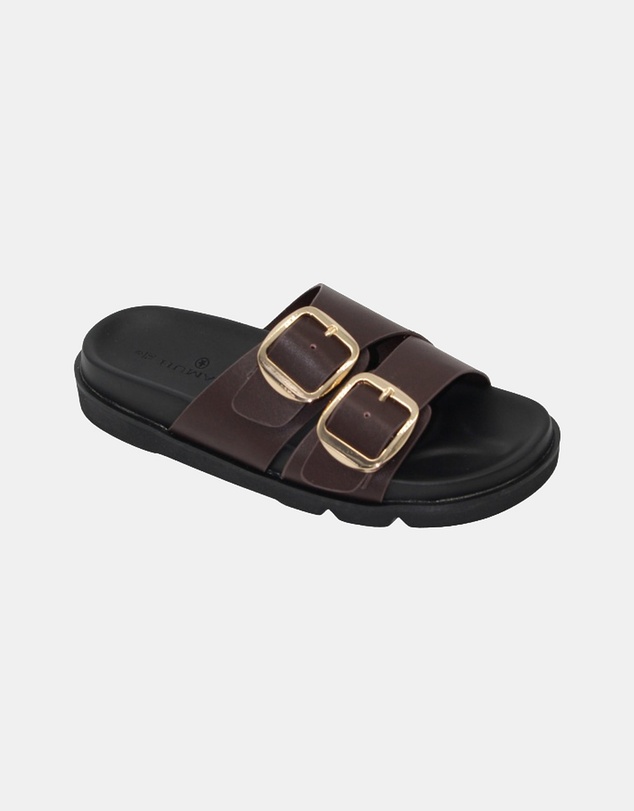 Human - Women's Ruby Slide Sandals Choc