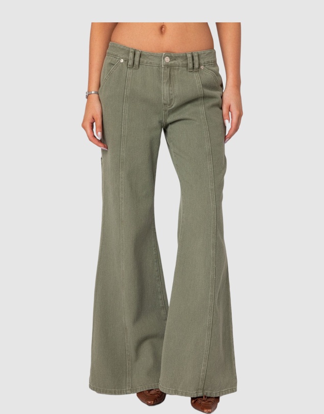 EDIKTED - Lottie Low Rise Washed Carpenter Jeans
