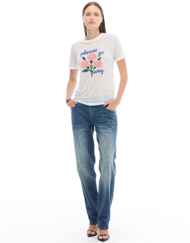 THE TALES - Please Go Away Fitted Tencel Tee