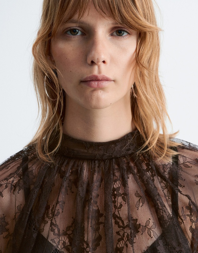 & Other Stories - Flounced Lace Blouse