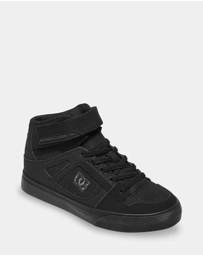 DC Shoes - Kid's Pure High-Top EV High-Top Leather Shoes