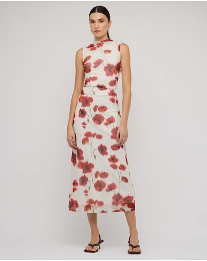 Staple the Label - Lumi Mesh Midi Dress