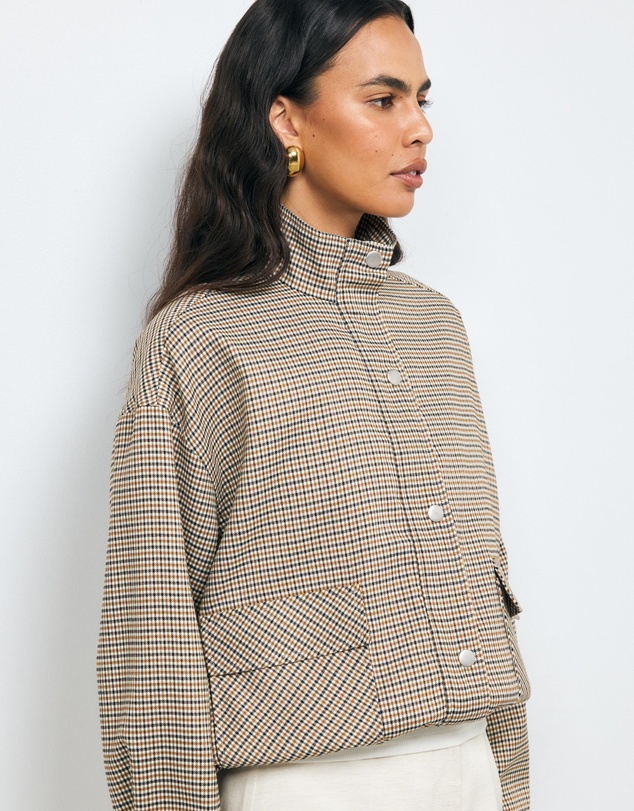 AERE - Check Bomber Jacket