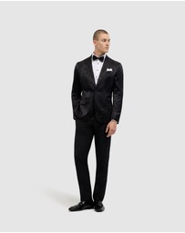 Politix - Matheson Jacquard Black Tie Tuxedo