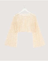 Revibe - Repaired Shona Joy Everly Long Sleeve Top - AU 6