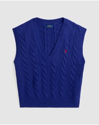 Polo Ralph Lauren - Cable-Knit Wool-Cashmere Sweater Vest
