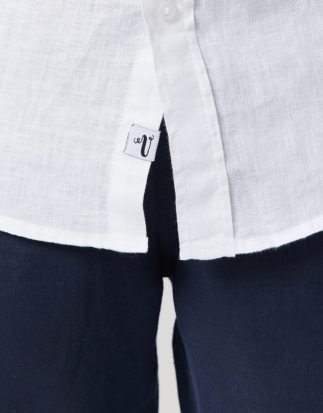 Vacay Swimwear - S/S White Linen Shirt