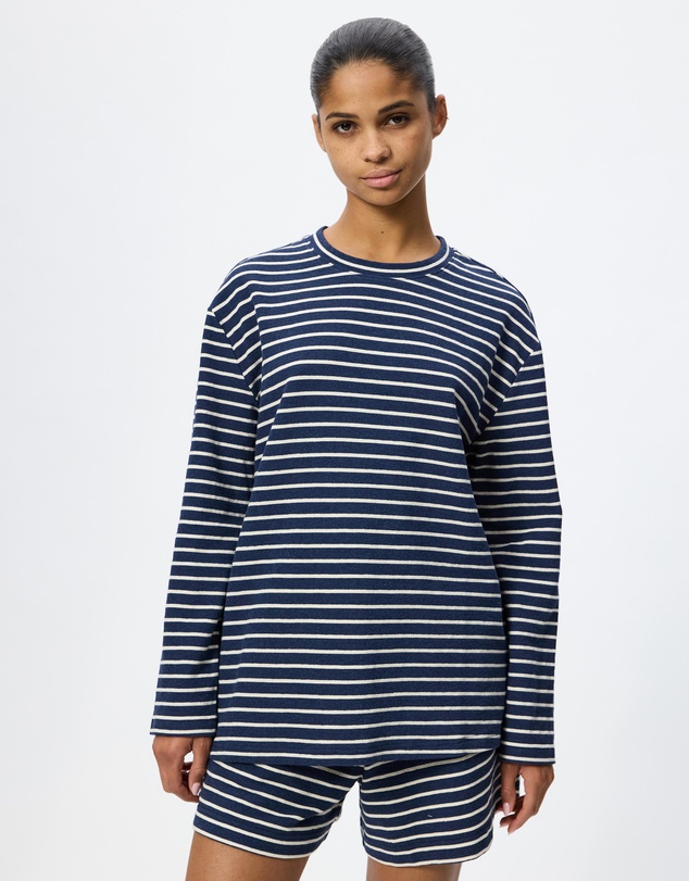 Zulu & Zephyr - Stripe Jersey Long Sleeve Top ICONIC EXCLUSIVE