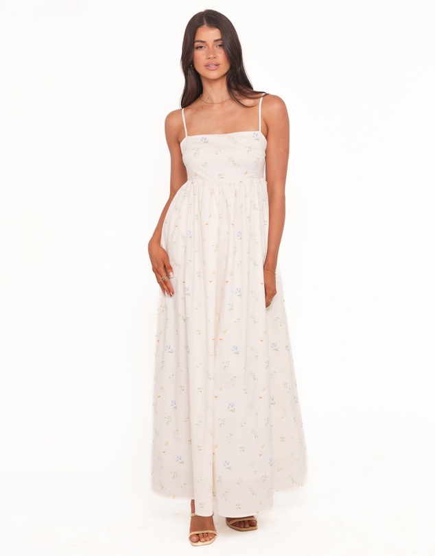Petal & Pup - Odessa Maxi Dress - White Floral