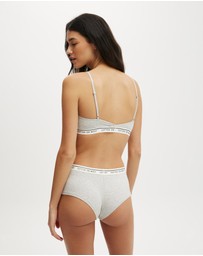 Cotton On Body - Branded Cotton Scoop Bralette