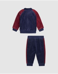 Polo Ralph Lauren - Velour Baseball Jacket & Jogger Pants Set - Babies