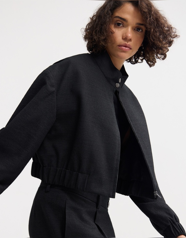 Oxford - Frankie Crop Bomber Jacket