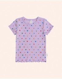Huxbaby - I Heart Cake Rib T-Shirt- Babies-Kids