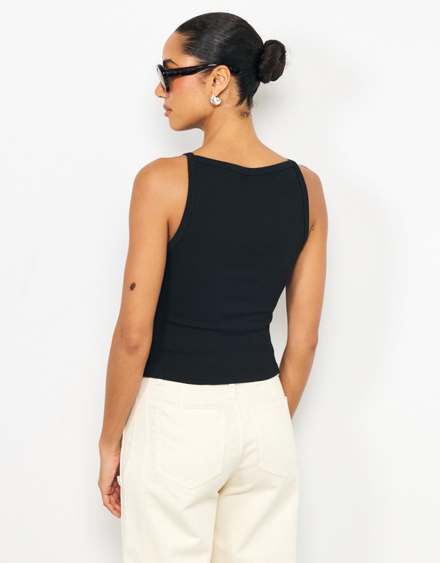 AERE - Fi High Boat Neck Tank