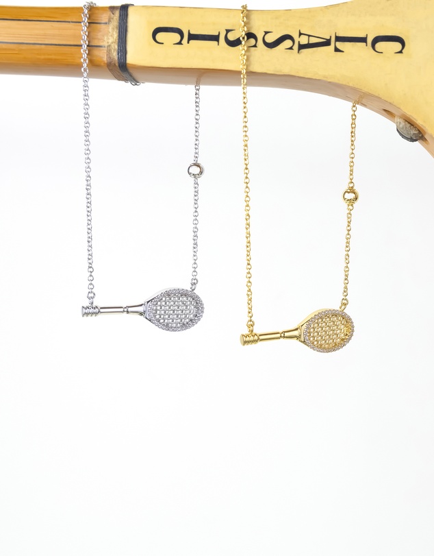Wanderlust + Co - Tennis Your Way Necklace