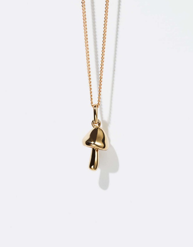 Meadowlark - Mushroom Charm Necklace