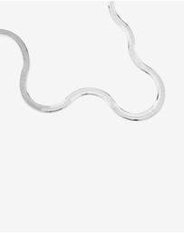 Michael Hill - Wide Herringbone Chain Necklace In Sterling Silver