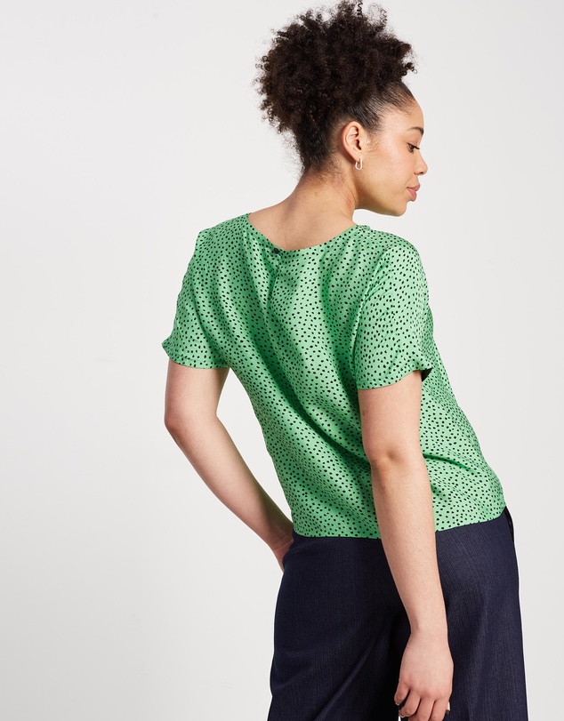 The Social Outfit - Dolman Top - Fern Cheetah