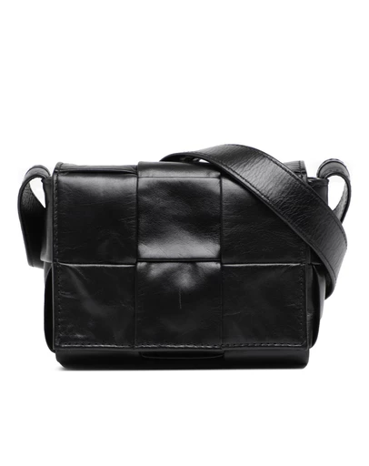 Pre-Loved by Azura Reborn - Pre-Loved Candy Paper Calfskin Intrecciato Cassette Crossbody