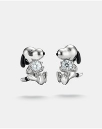 THOMAS SABO - THOMAS SABO Snoopy Stud Earrings White Zirconia